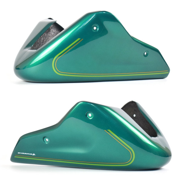Pyramid Plastics Pyramid belly pan | candy emerald green | kawasaki z 650 rs 2021>current